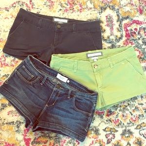 Lot of 3 Abercrombie shorts